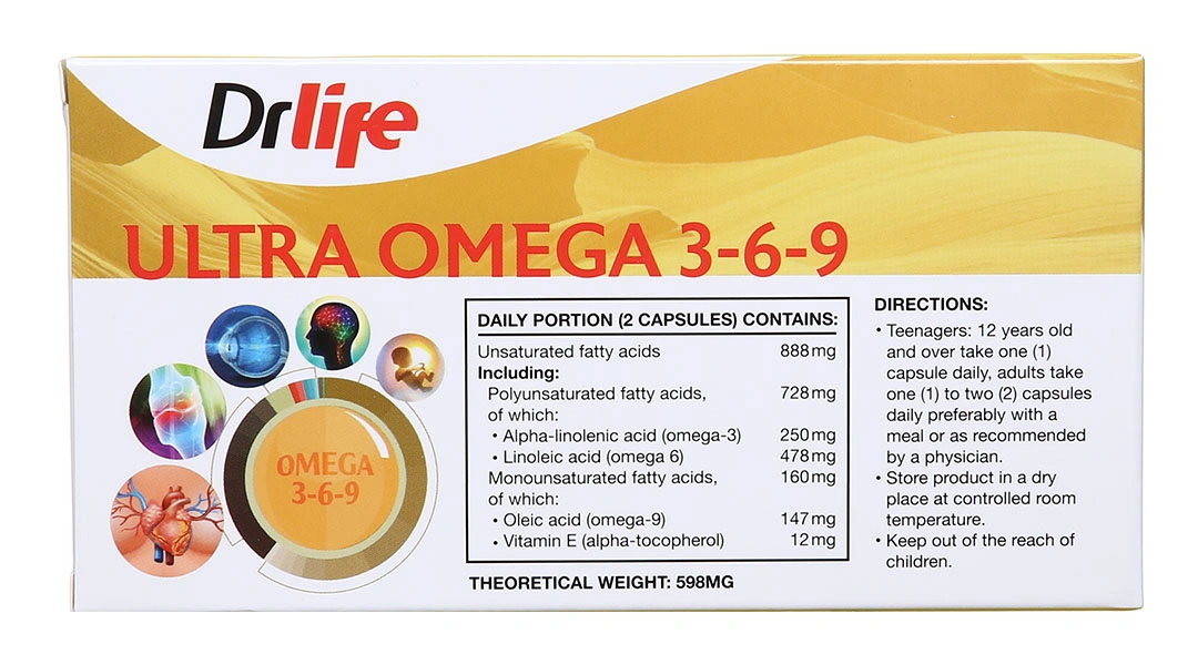 Viên Uống Omega 3-6-9 Drlife hộp 60 viên - 1