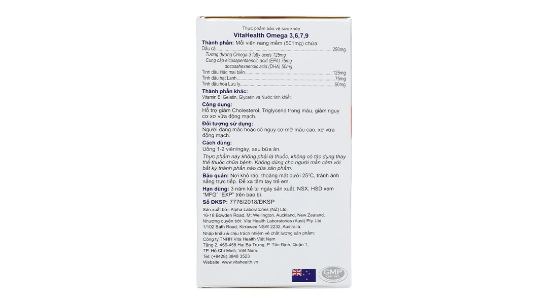 Vitahealth Omega 3,6,7,9 lọ 30 viên - 2