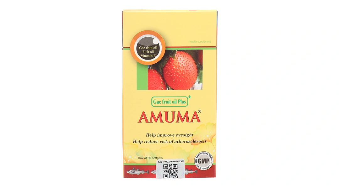 Dầu Gấc Amuma Plus lọ 60 viên - 1