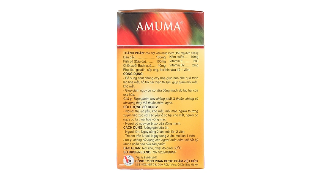 Dầu Gấc Amuma Plus lọ 60 viên - 3