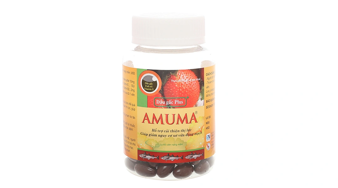 Dầu Gấc Amuma Plus lọ 60 viên - 5