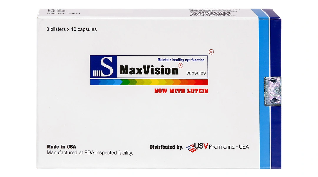 S-Maxvision giảm thái hóa võng mạc mắt hộp 30 viên - 1