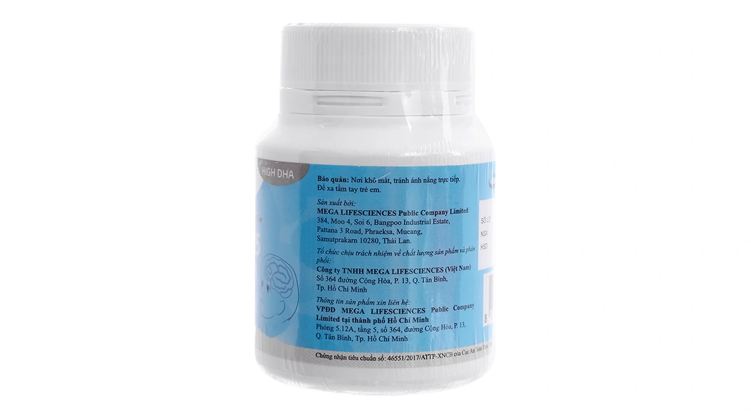 Thực phẩm bảo vệ sức khỏe Mega We Care DHA-125 giúp bổ não, sáng mắt lọ 30 viên - 2
