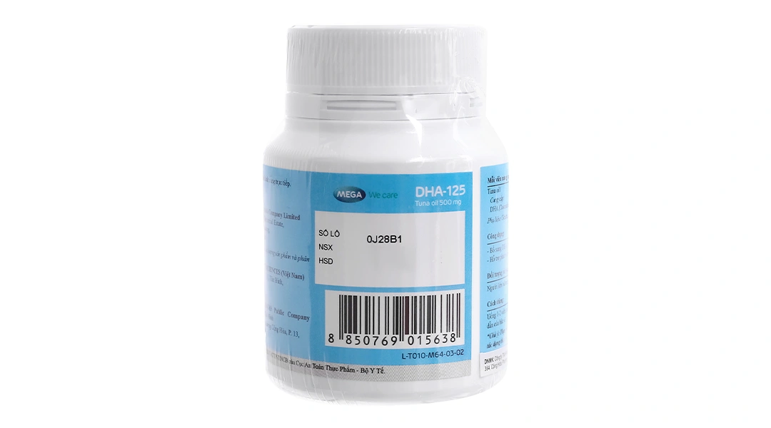 Thực phẩm bảo vệ sức khỏe Mega We Care DHA-125 giúp bổ não, sáng mắt lọ 30 viên - 3