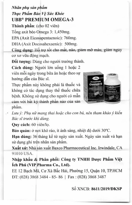 UBB Premium Omega-3 lọ 60 viên - 6