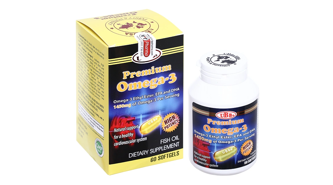 UBB Premium Omega-3 lọ 60 viên - 