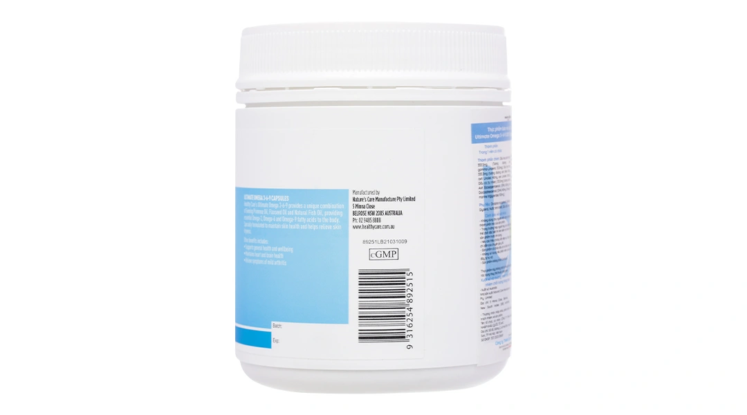 Healthy Care Ultimate Omega 3-6-9 hỗ trợ sức khỏe tim mạch, khớp lọ 200 viên - 3