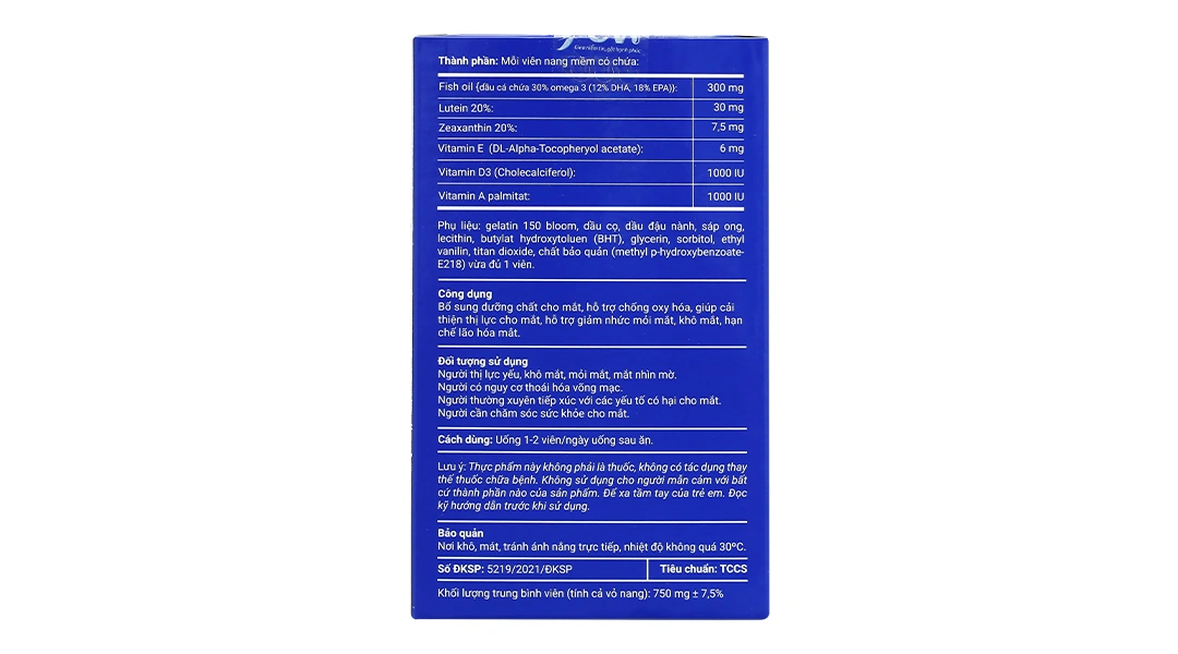 Thực phẩm bảo vệ sức khỏe Viên Sáng Mắt Kawa - 1