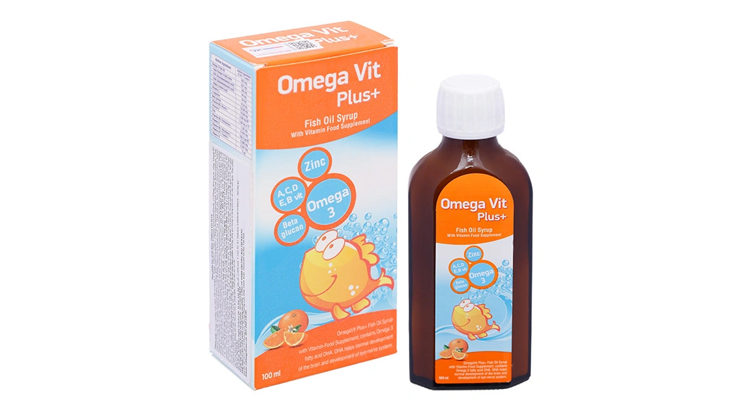 Thực phẩm bảo vệ sức khỏe Omega Vit Plus chai 100Ml - 