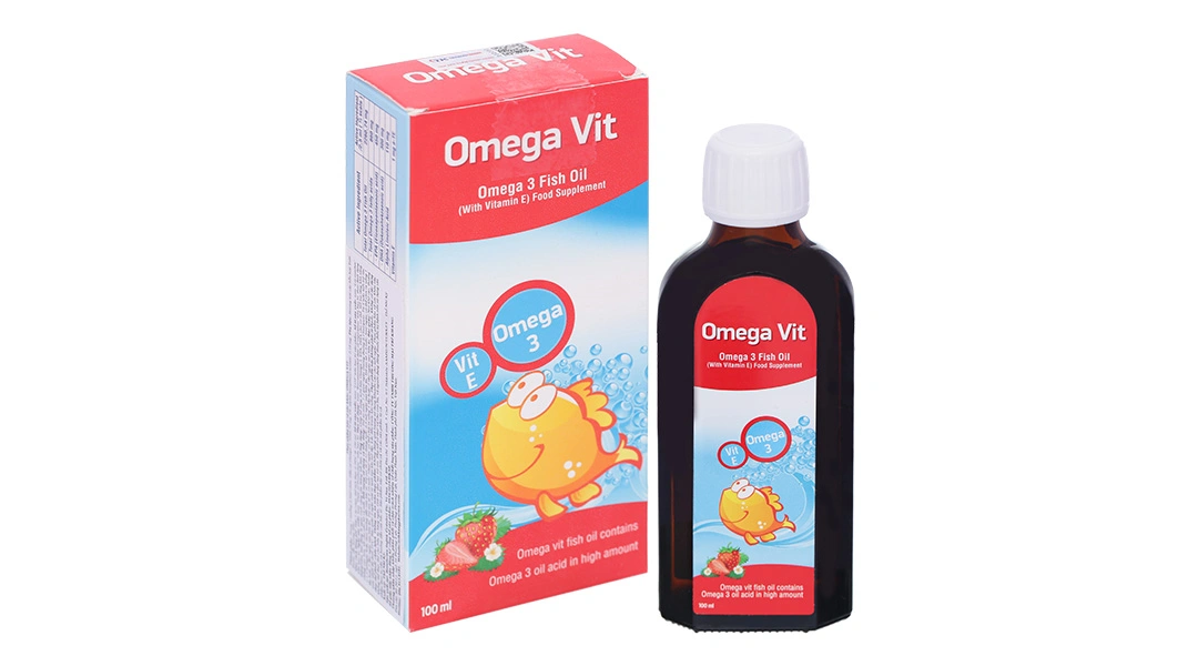 Thực phẩm bảo vệ sức khỏe Omega Vit chai 100Ml - 