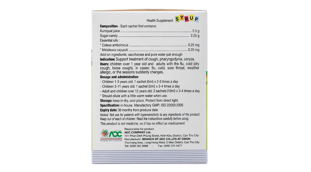 Codatux Syrup 5Ml H/30G - 3