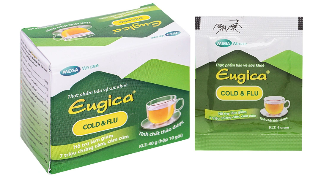 Tinh chất thảo dược Eugica Cold & Flu hộp 10 gói x 4g - 1