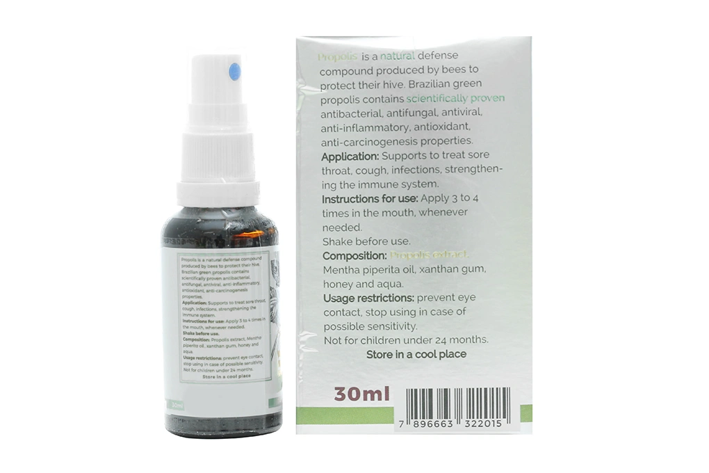 Keo Ong Propolis Xịt Bạc Hà chai 30ml - 2