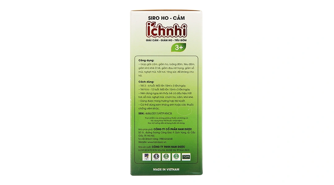 Siro Ho - Cảm Ích Nhi 3+ chai 90ml - 3