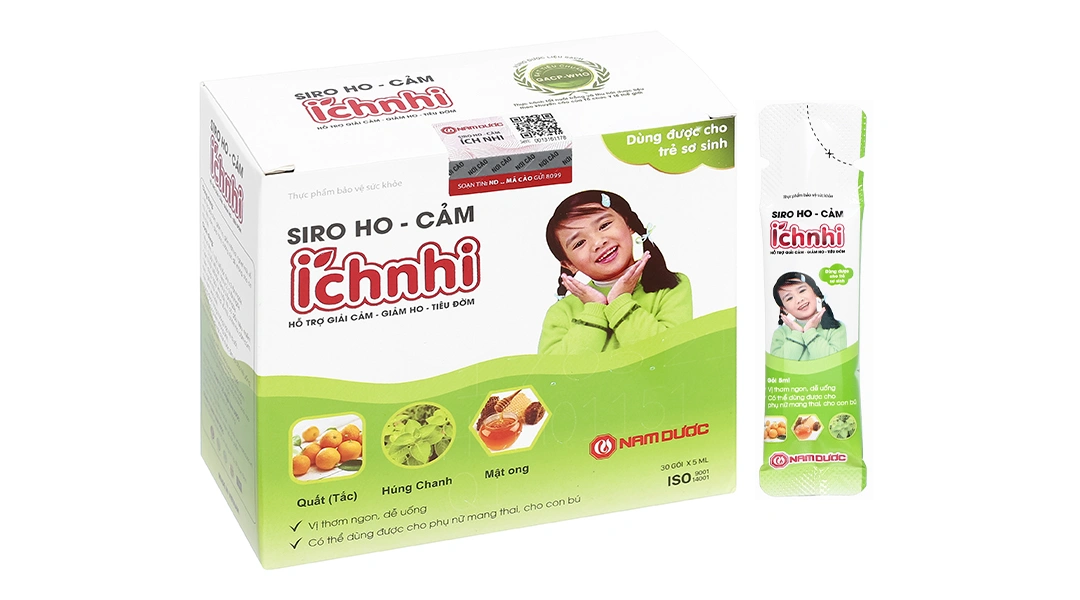 Siro Ho Cảm Ích Nhi hộp 30 gói - 