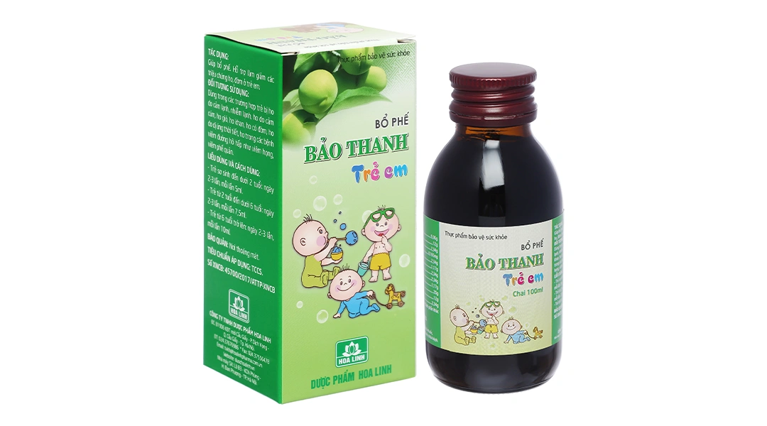 Siro Ho Bảo Thanh Trẻ Em chai 100ml - 