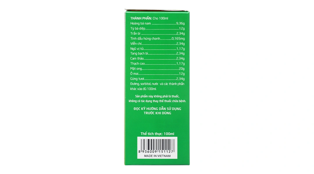 Siro Ho Bảo Thanh Trẻ Em chai 100ml - 3