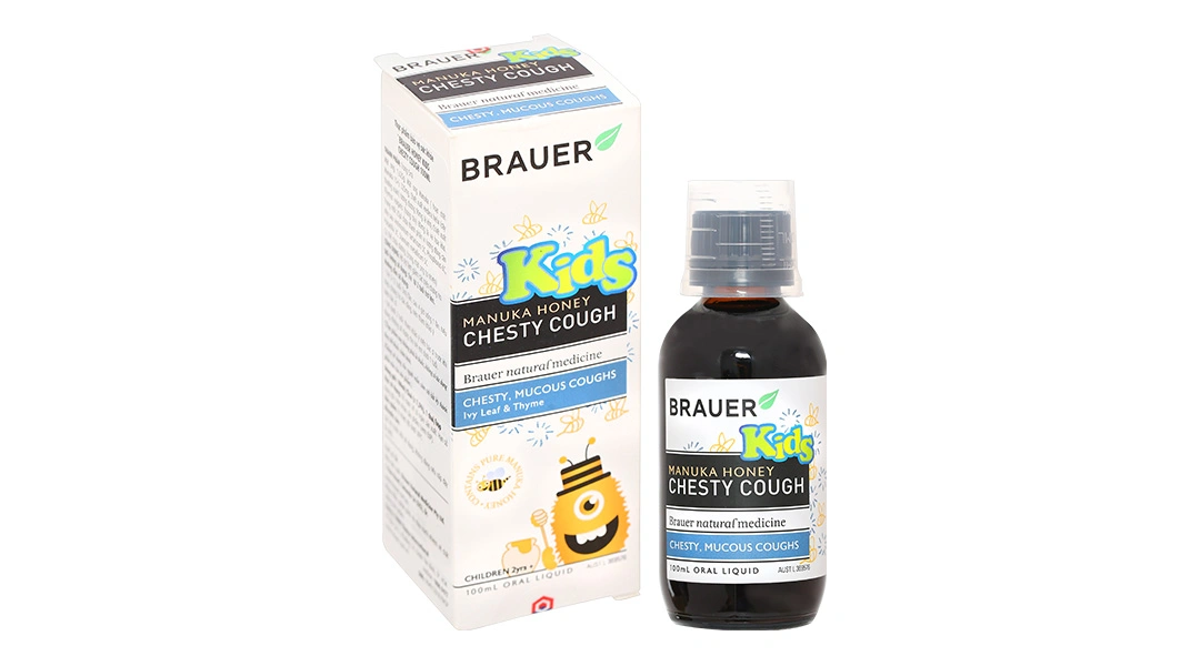 Brauer Honey Kids Chesty Cough chai 100ml - 