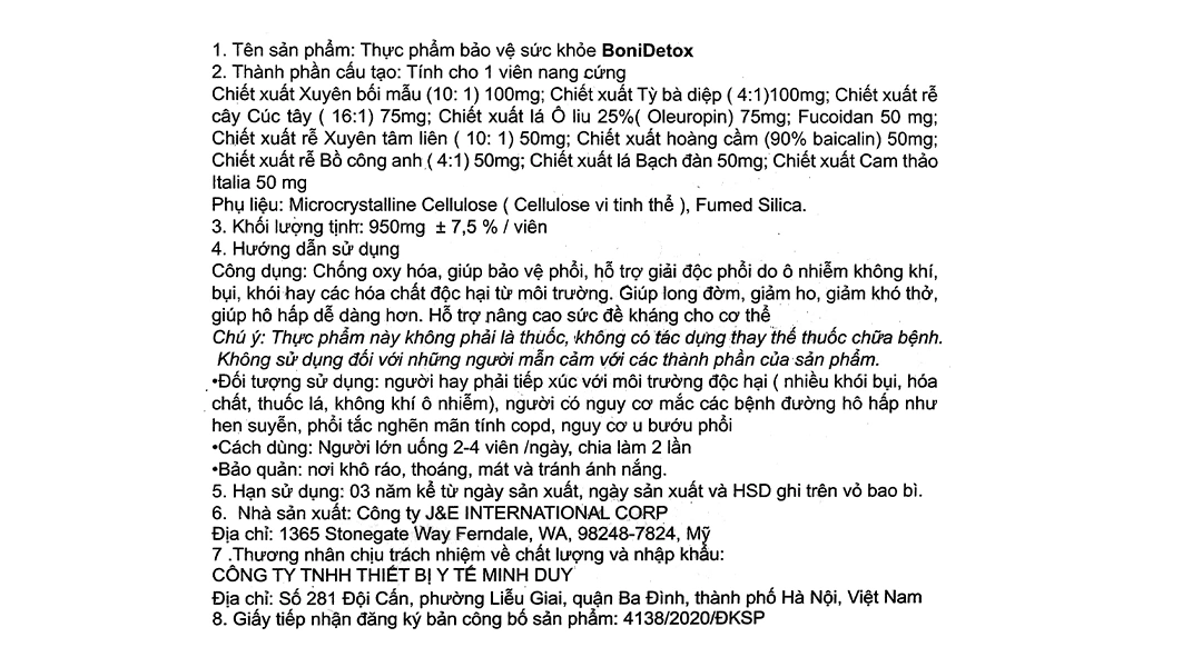 Boni Detox hộp 30 viên - 5