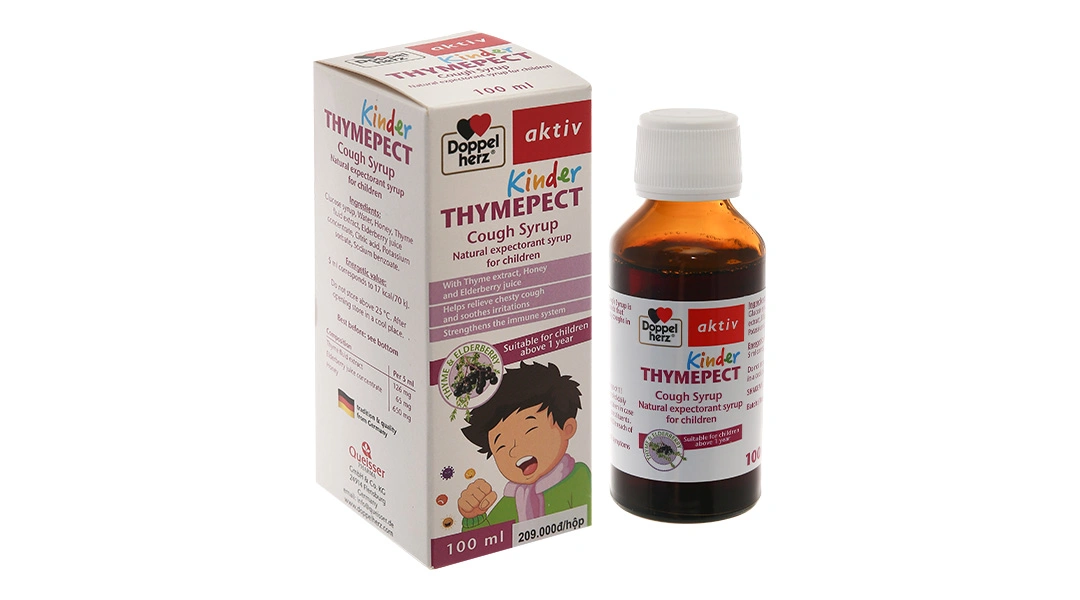 Doppelherz Aktiv Kinder Thymepect Cough Syrup chai 100ml - 