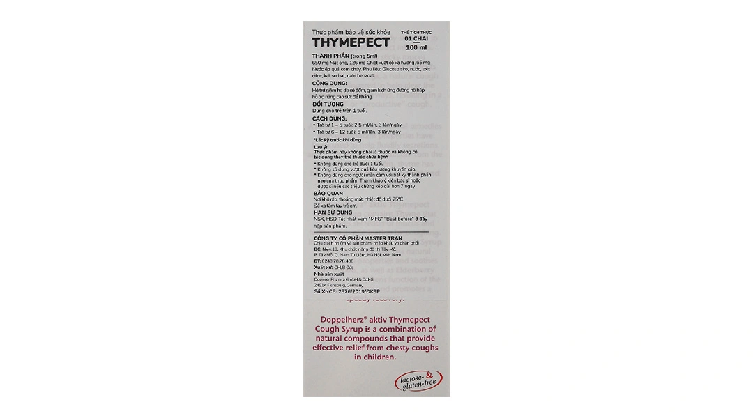 Doppelherz Aktiv Kinder Thymepect Cough Syrup chai 100ml - 1