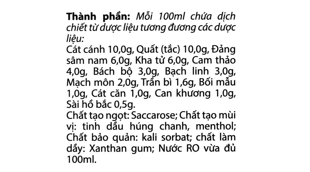 Tpbvsk Cao An Phế Nam Dược chai 100ml - 4