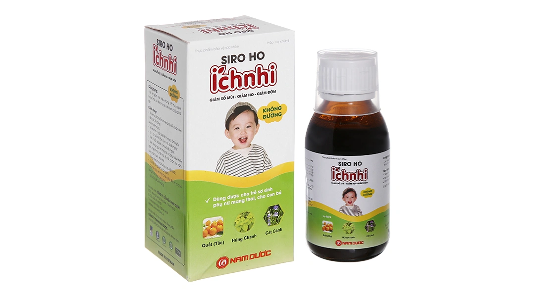 Siro Ho Ích Nhi Không Đường chai 90ml - 