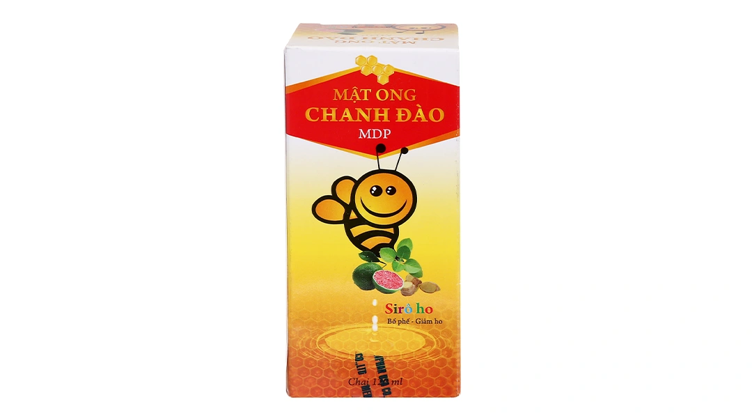 Siro Mật Ong Chanh Đào MDP hỗ trợ giảm ho, bổ phổi chai 120ml - 1