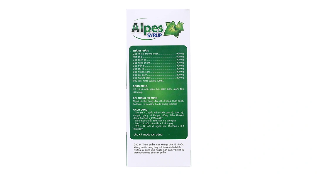 Siro Ho Alpes hộp 20 gói - 3