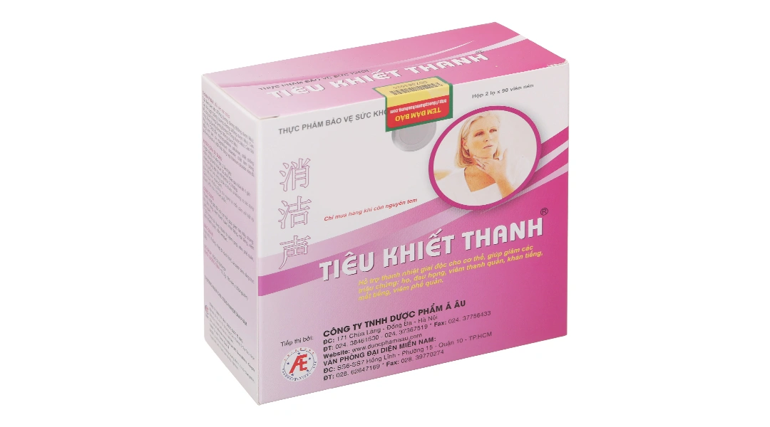 Thực phẩm bảo vệ sức khỏe Tiêu Khiết Thanh hộp 2 lọ x 90 viên - 