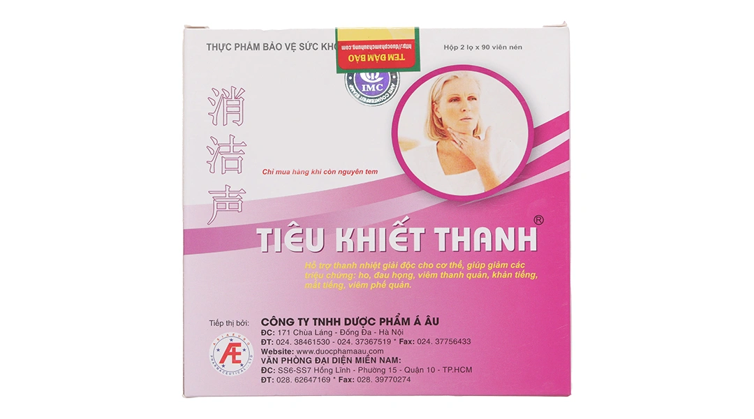 Thực phẩm bảo vệ sức khỏe Tiêu Khiết Thanh hộp 2 lọ x 90 viên - 1