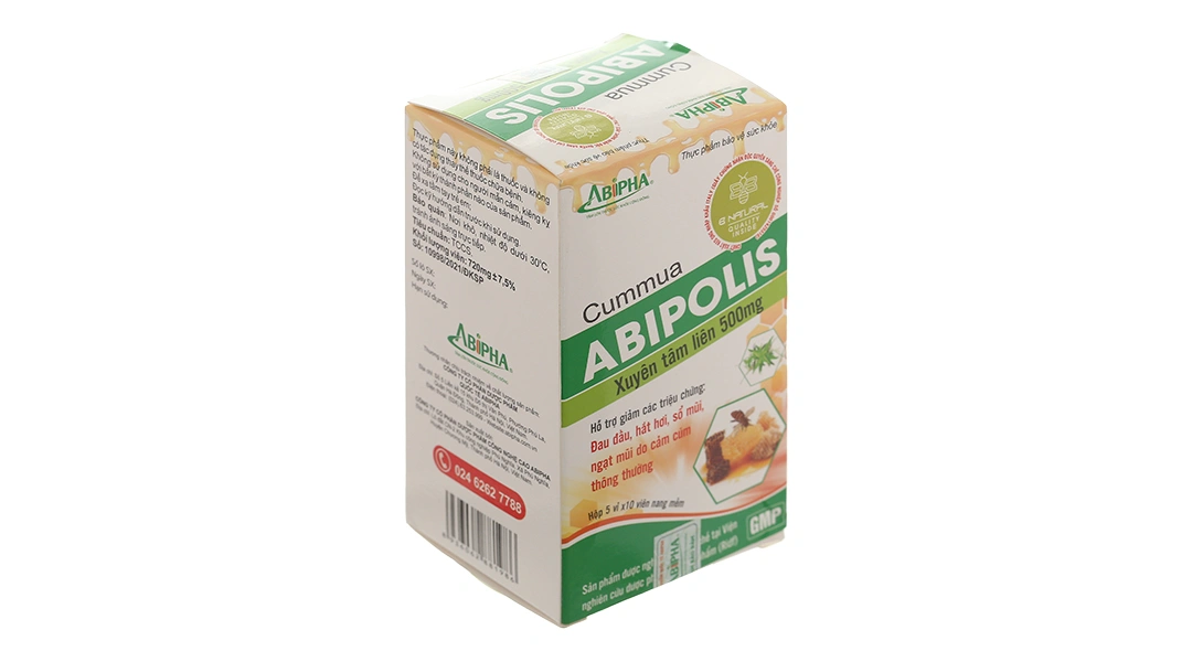 Xuyên Tâm Liên Cummua Abipolis 500mg hộp 50 viên - 