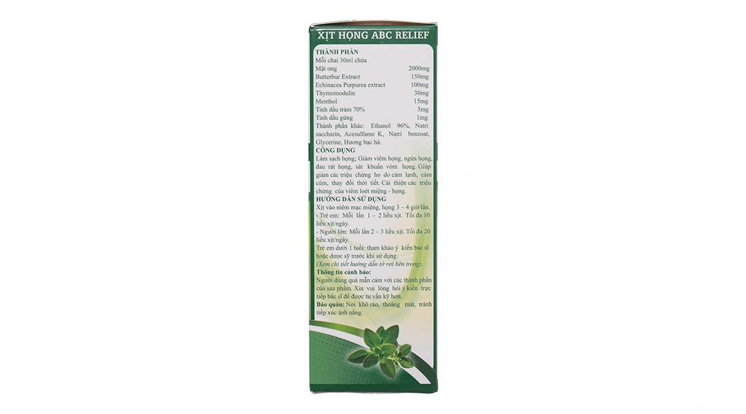 Xịt Họng Abc Relief chai 30ml - 3