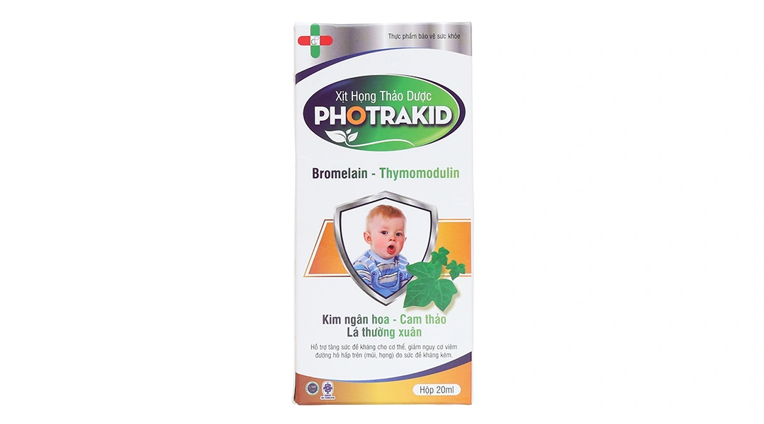 Xịt Họng Thảo Dược Photrakid chai 20ml - 1