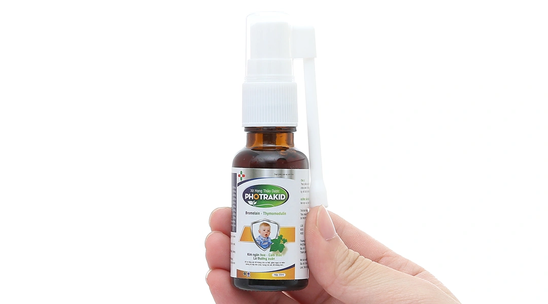 Xịt Họng Thảo Dược Photrakid chai 20ml - 4