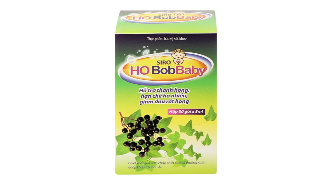 Siro Ho Bobbaby hỗ trợ hạn chế ho; giảm đau rát họng hộp 30 gói x 5ml - 10