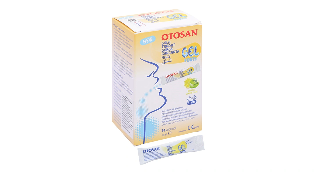 Gel Ngậm Họng Otosan Throat Gel Forte Hộp 14 Gói X 10ml - 10