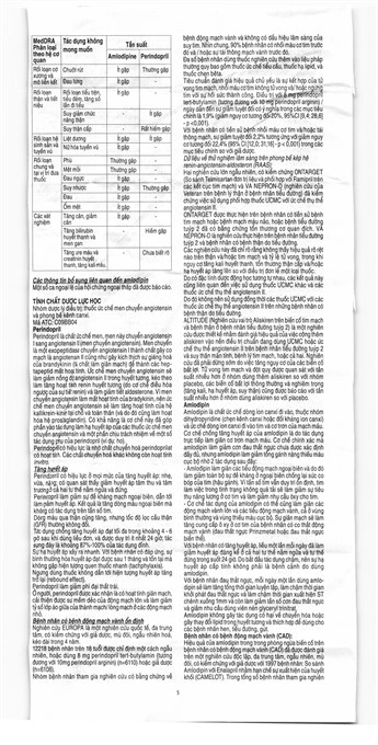 Coveram 10mg/5mg trị tăng huyết áp, mạch vành lọ 30 viên - 9