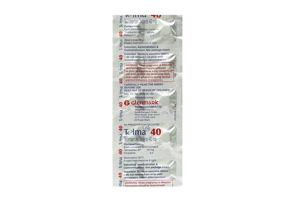 Telma 40 trị tăng huyết áp (1 vỉ x 10 viên) - 2