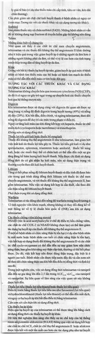 Telma 40 trị tăng huyết áp (1 vỉ x 10 viên) - 7