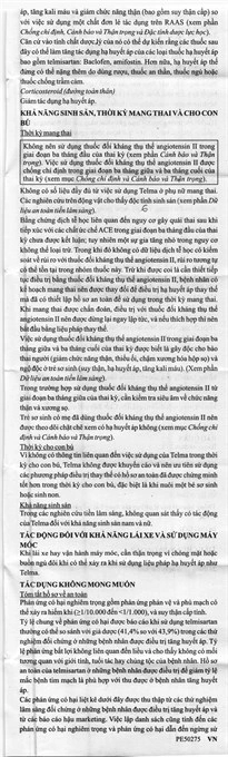 Telma 40 trị tăng huyết áp (1 vỉ x 10 viên) - 8