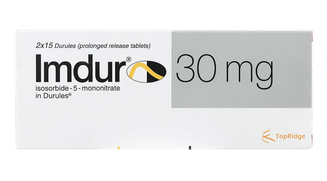 Imdur 30mg trị dự phòng đau thắt ngực (2 vỉ x 15 viên) - 1