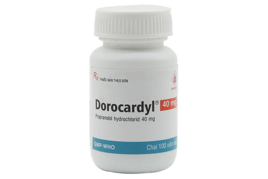 Dorocardyl 40mg trị tăng huyết áp, đau thắt ngực chai 100 viên - 1