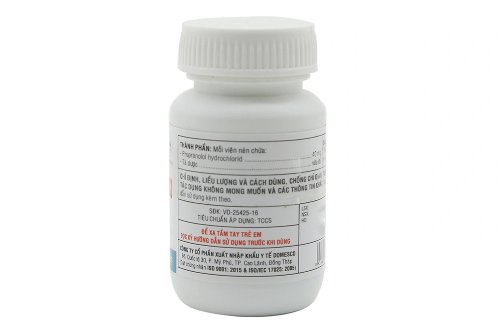 Dorocardyl 40mg trị tăng huyết áp, đau thắt ngực chai 100 viên - 2