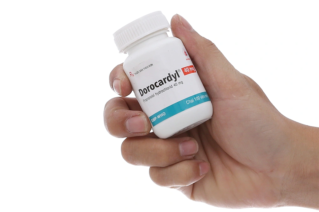 Dorocardyl 40mg trị tăng huyết áp, đau thắt ngực chai 100 viên - 4