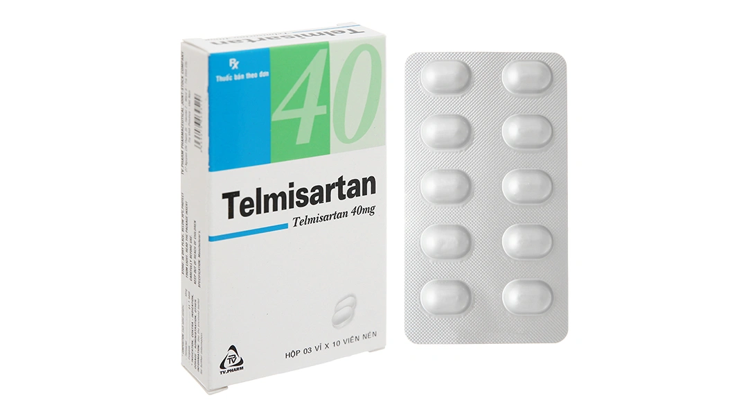 Telmisartan TV.Pharm 40mg trị tăng huyết áp nguyên phát (3 vỉ x 10 viên) - 5