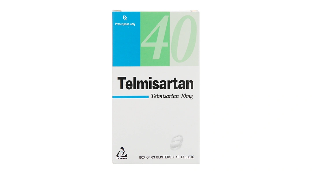 Telmisartan TV.Pharm 40mg trị tăng huyết áp nguyên phát (3 vỉ x 10 viên) - 6