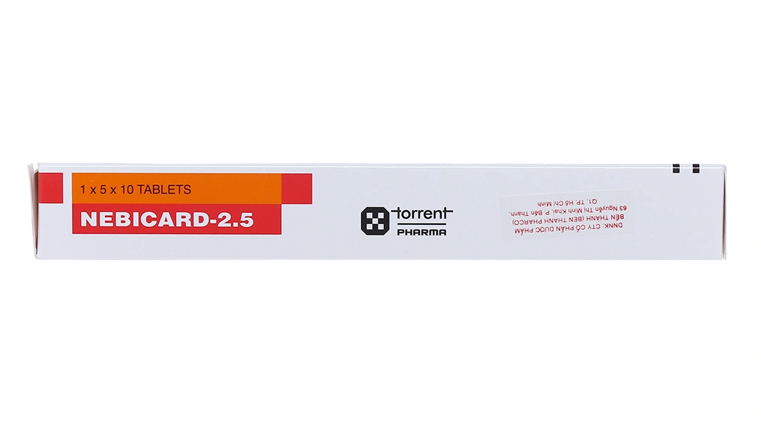 Nebicard-2.5 trị tăng huyết áp (5 vỉ x 10 viên) - 4