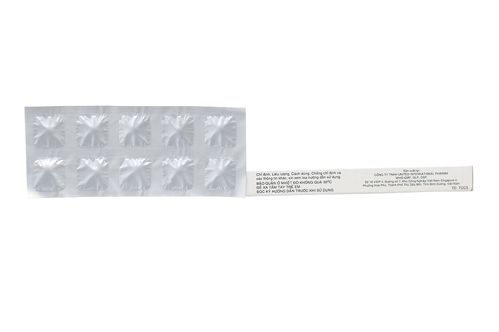 Vascam 5mg trị tăng huyết áp, đau thắt ngực (3 vỉ x 10 viên) - 4