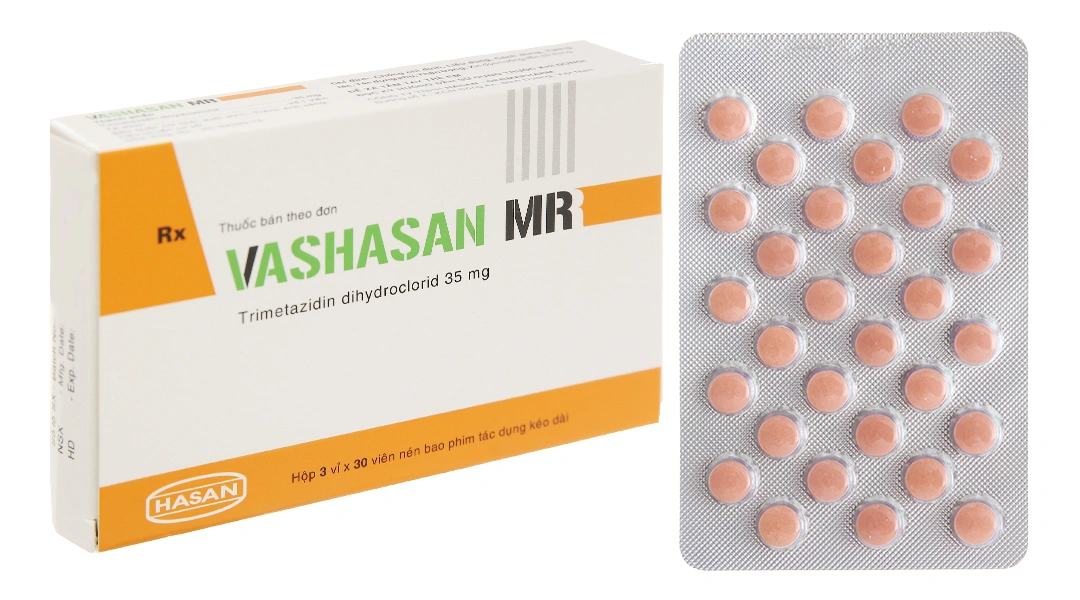 Vashasan MR 35mg trị đau thắt ngực (3 vỉ x 30 viên) - 